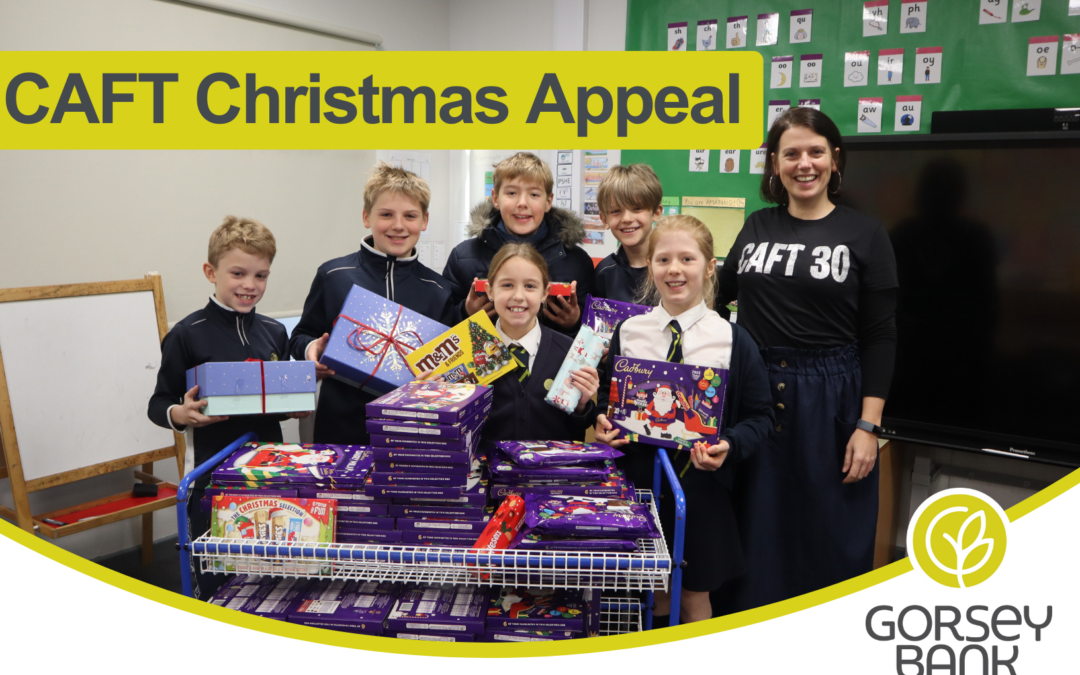 Gorsey Bank pupils collect donations for CAFT Christmas Appeal