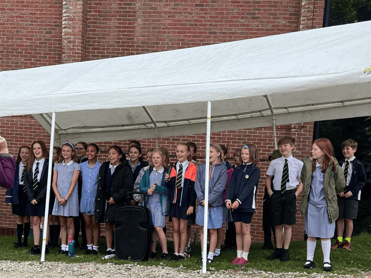 The Gorsey Bank choir performing at CAFTfest