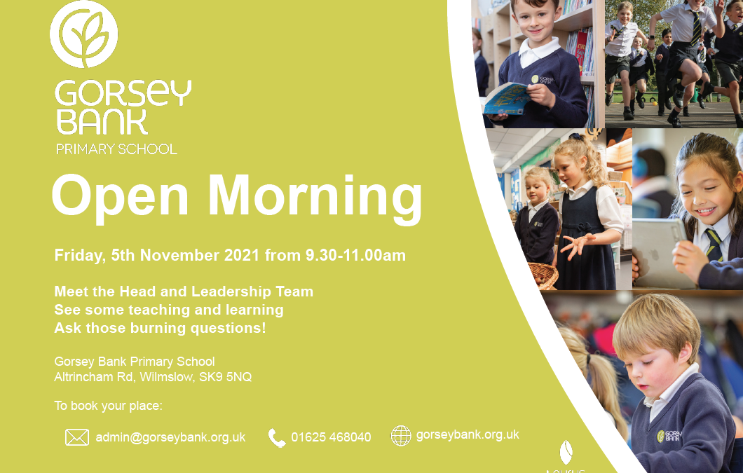 Warmly welcoming you to our open morning