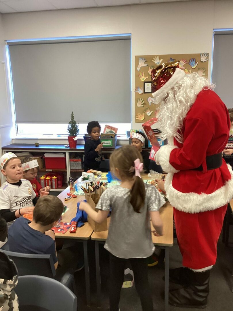 Year 2 had a surprise visit from Father Christmas during their party!