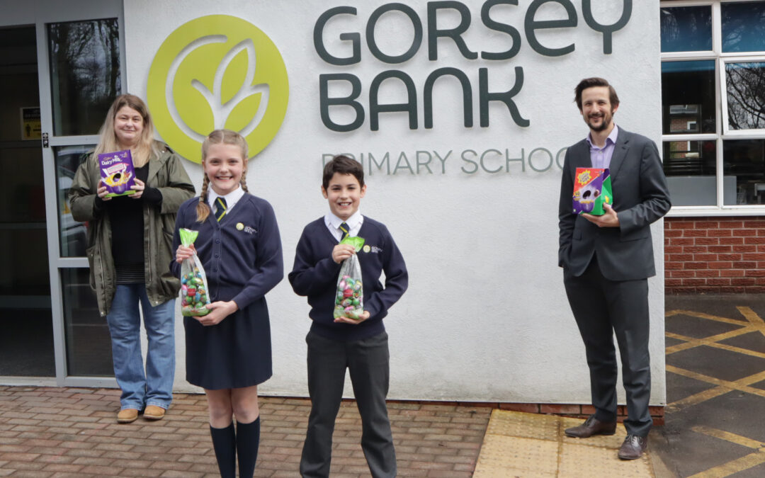 Primary pupils donate hundreds of Easter eggs to local foodbank to support local families during holiday